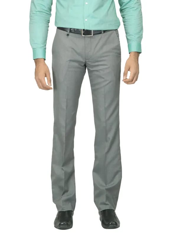 Arrow New York Men Grey Trousers