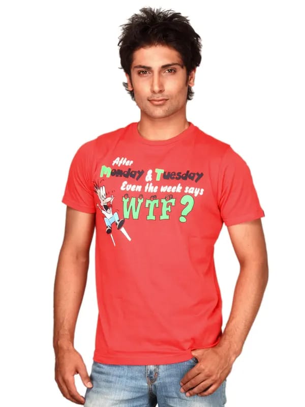Probase Men's Wtf Pink T-Shirt
