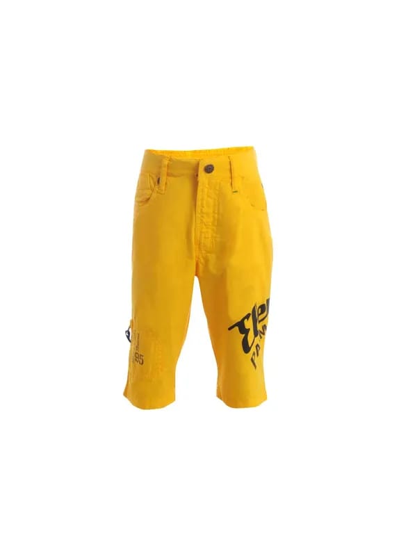 Gini and Jony Boys Yellow 3/4 Length Pants