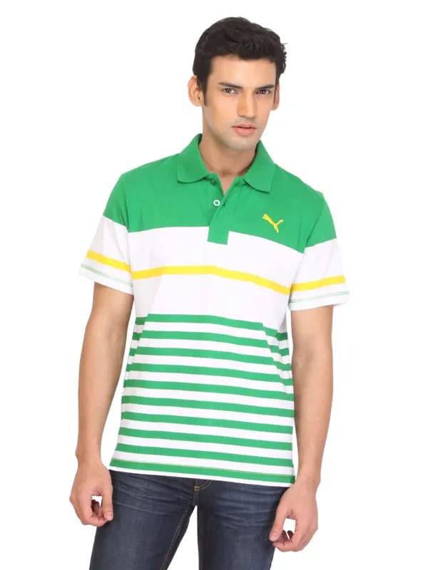 Puma Men Schon Polo Green T-shirt
