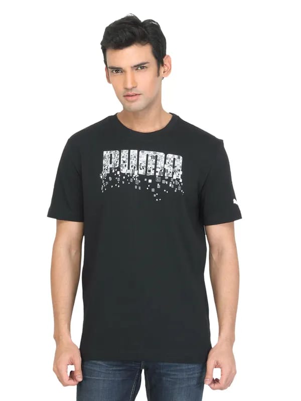 Puma Men Spike Graphic Black T-shirt