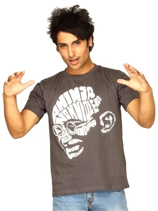 Inkfruit Men's Ahimsa Grey T-shirt