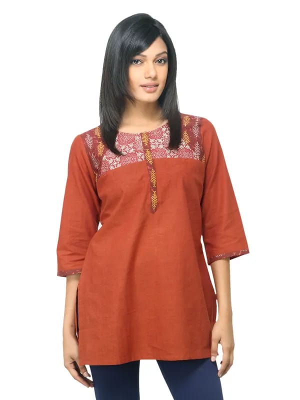 Aurelia Women Rust Kurti