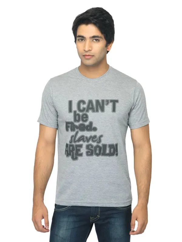 Mark Taylor Men Printed Grey T-shirt
