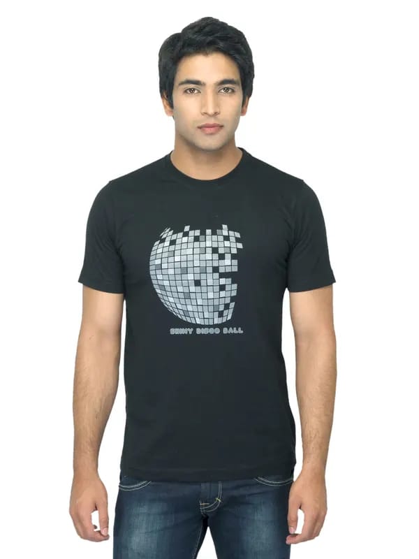 Mark Taylor Men Printed Black T-shirt