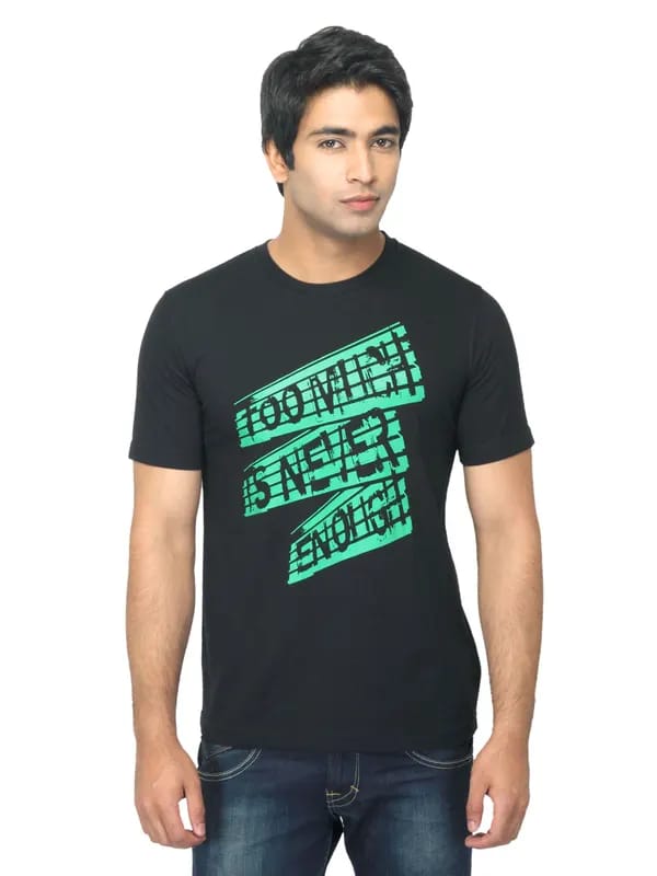 Mark Taylor Men Printed Black T-shirt