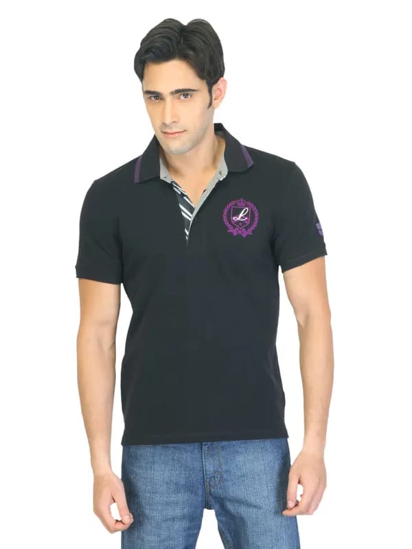 Lee Men Troy Black Polo T-shirt