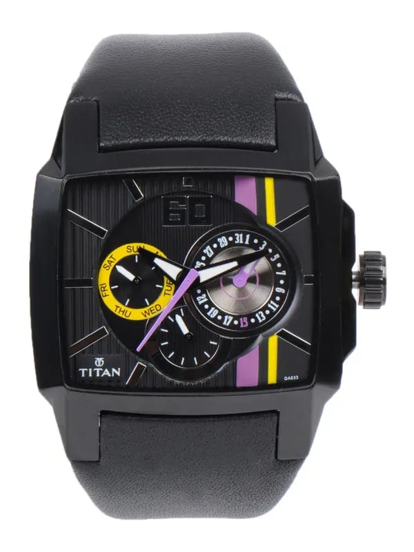 Titan Men Chronograph Black Dial Watch