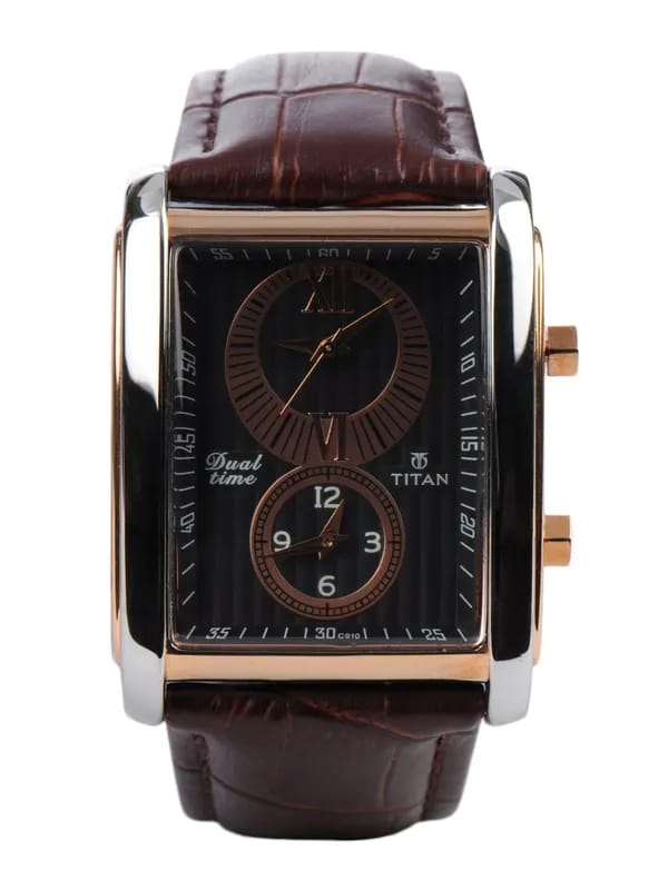 Titan Men Black Dial Watch