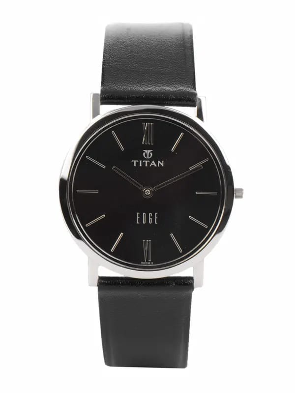 Titan Edge Men Black Dial Watch NH679SL02A