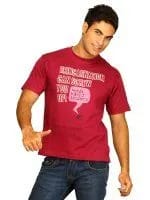 Tantra Men's Re-Incarnation Burgendy T-shirt