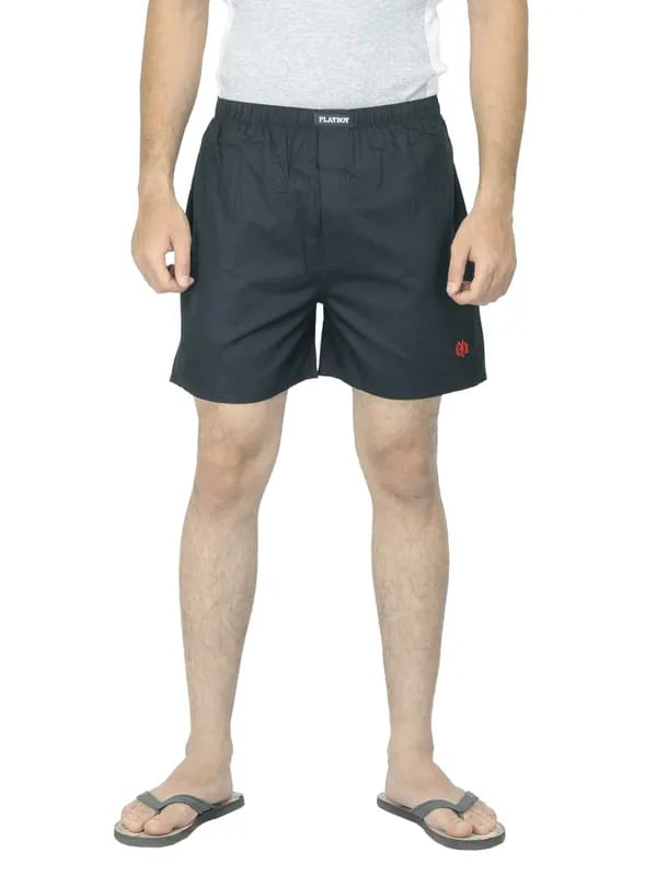 Playboy Men Black Boxers