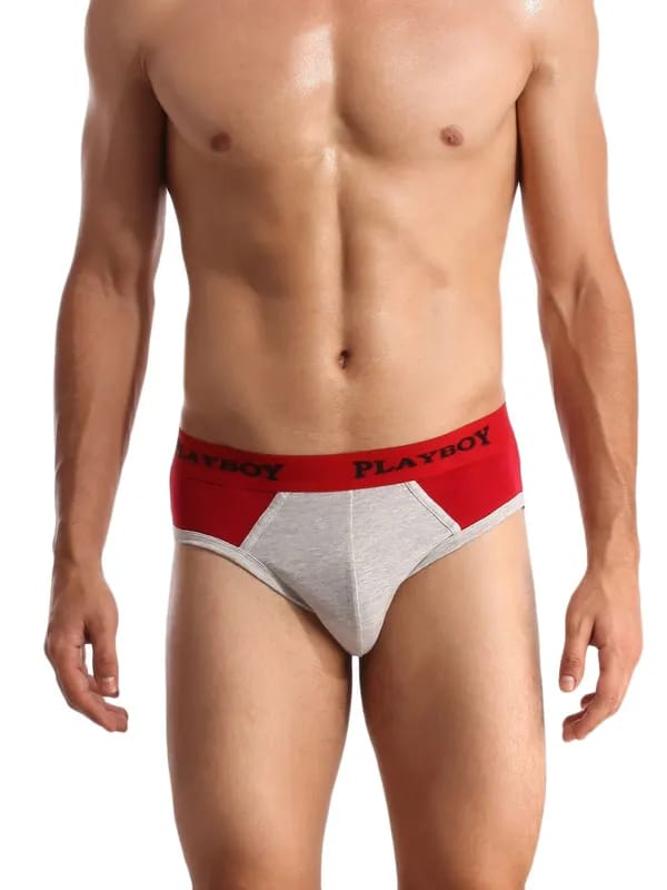 Playboy Men Rap Grey Brief