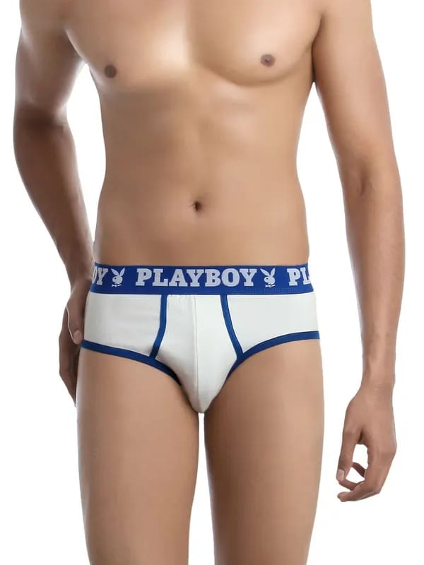 Playboy Men White Brief