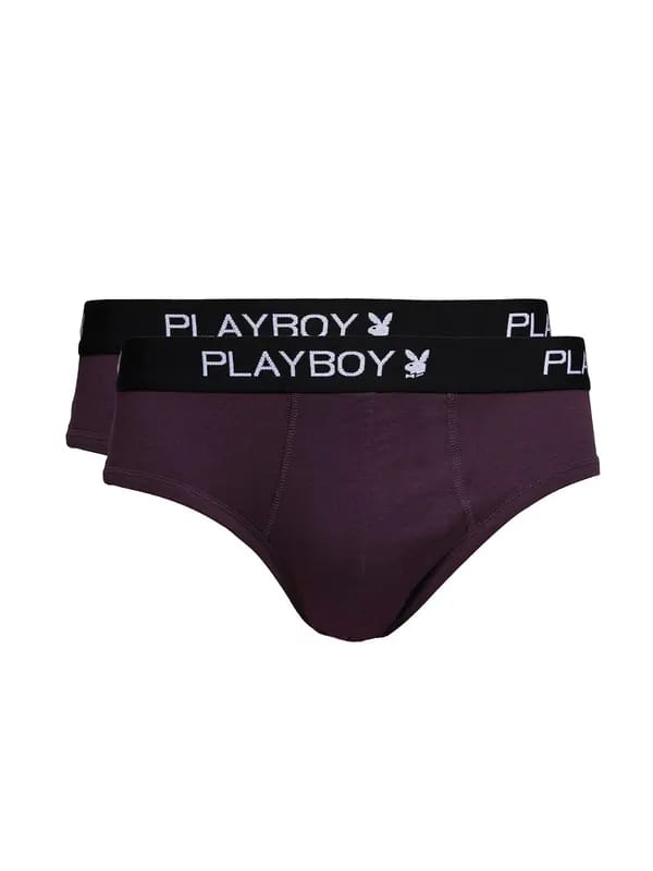 Playboy Men Pack of 2 Wine Briefs