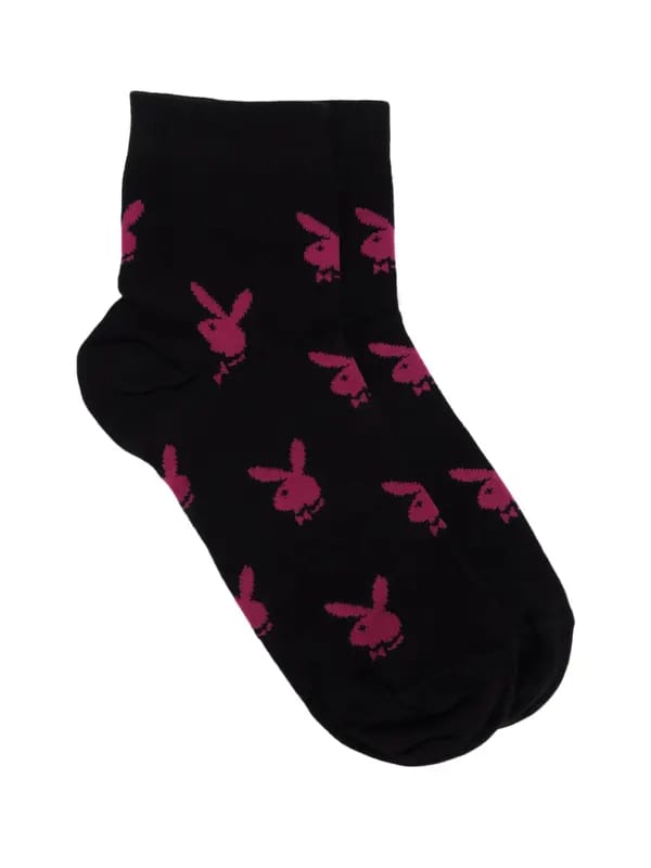 Playboy Women Playmate Black Ankle Socks