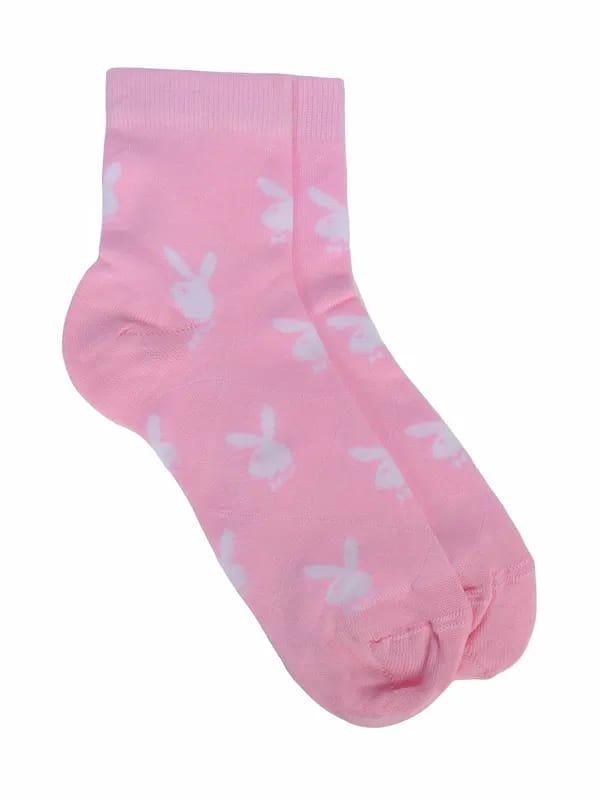Playboy Women Playmate Pink Ankle Socks