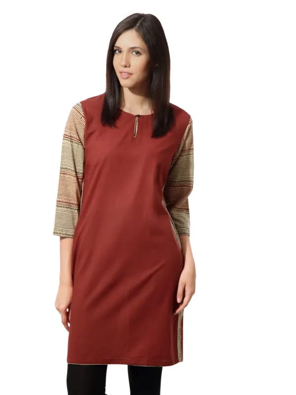 Fabindia Women Red Kurta