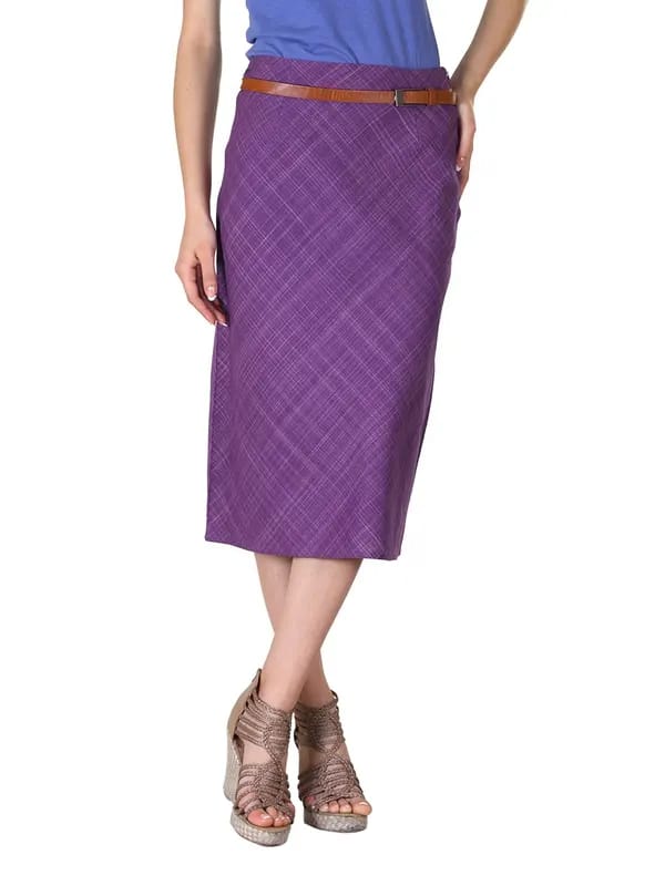 Fabindia Women Purple Skirt