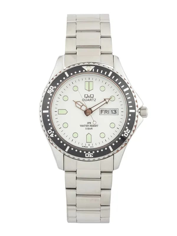Q&Q Men White Dial Watch