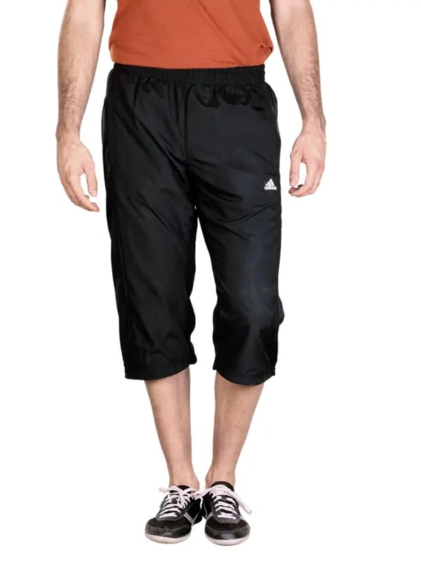 ADIDAS Men Black 3/4 Length Pants