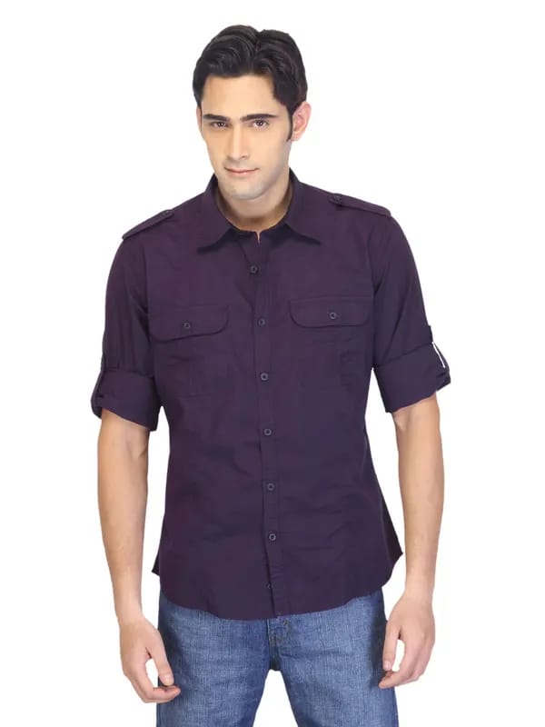 Scullers Men Purple Shirt