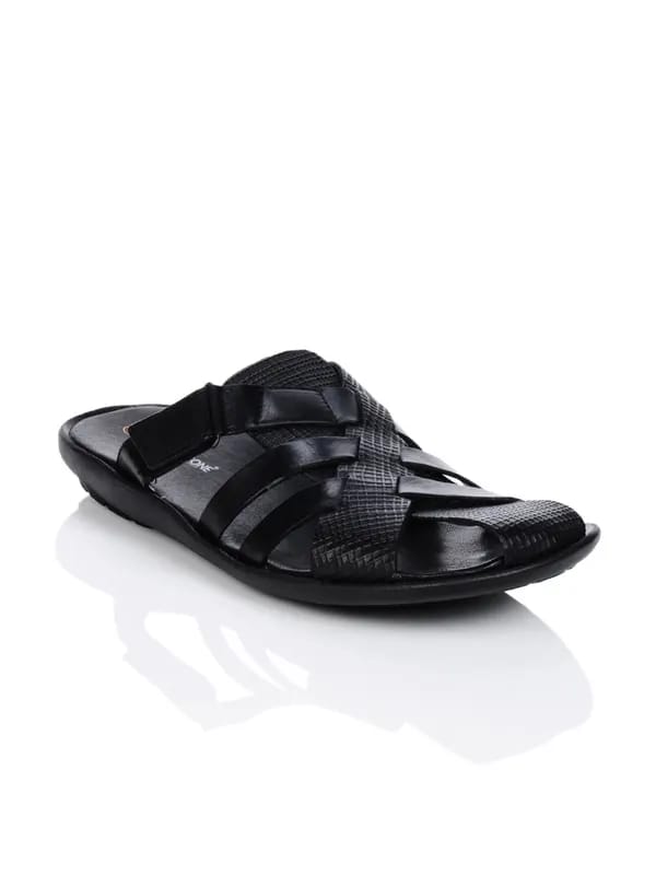 Franco Leone Men Black Sandals