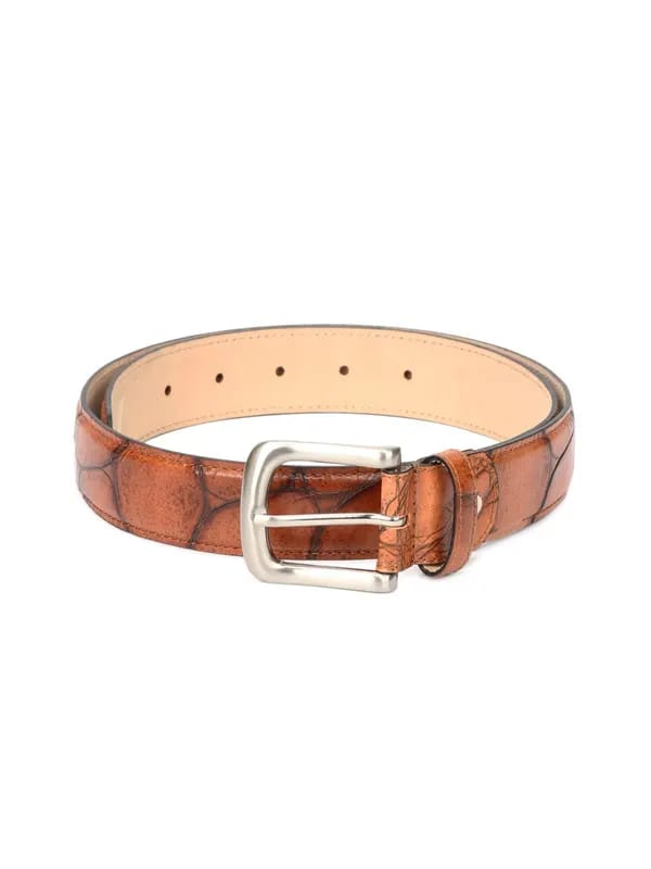 Levitate Men Brown Leather Belt