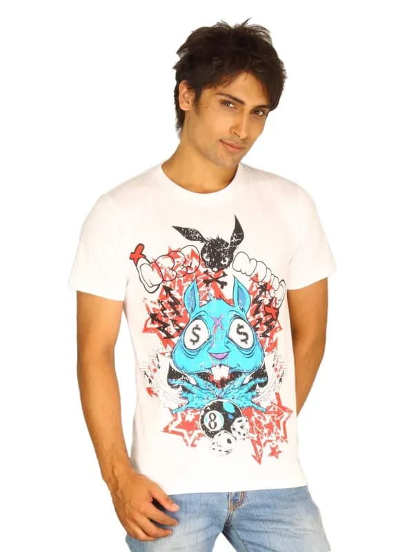 Guerrilla Men's Need Money White T-shirt