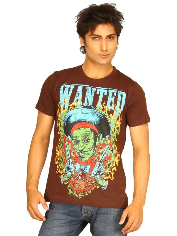 Guerrilla Men's Wanted Coffee T-shirt