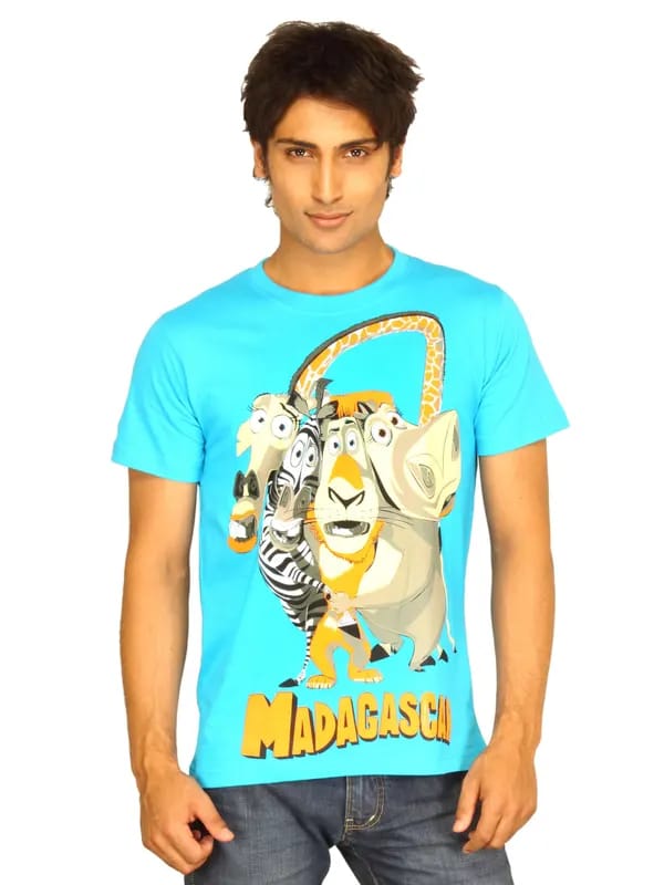 Guerrilla Men's Madagascar Blue T-shirt