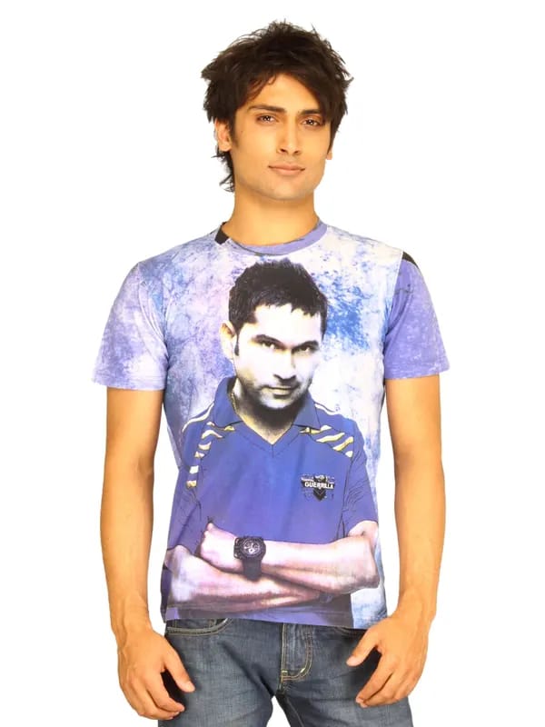 Guerrilla Men's Sachin Blue T-shirt