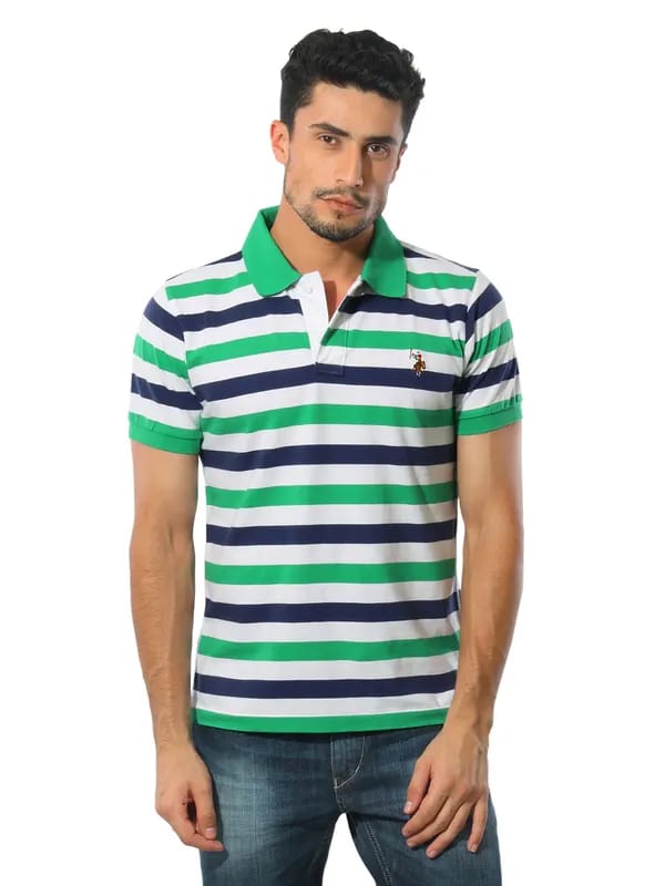 U.S.Polo Assn. Men Green Polo T-shirt