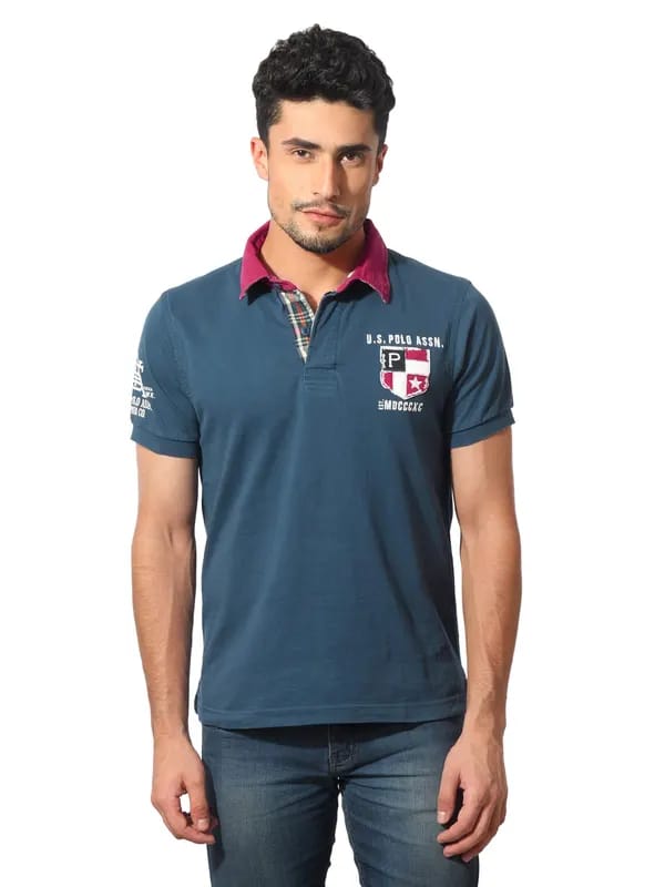 U.S. Polo Assn. Denim Co. Men Navy Blue T-Shirt