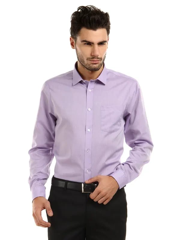 Arrow Men Lavender Unstainable Slim Fit Shirt