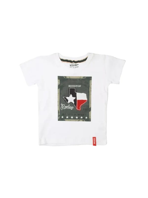 Gini and Jony Boys Printed White T-shirt