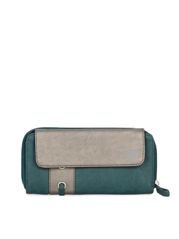 Baggit Women Bleed Taj Teal Wallet