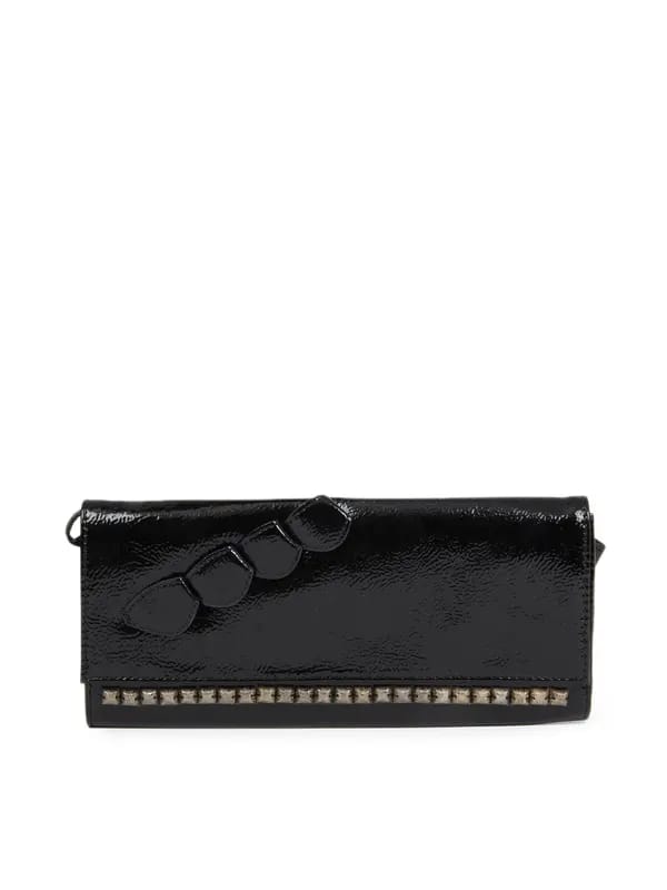 Baggit Women Black Fingers Crush Clutch