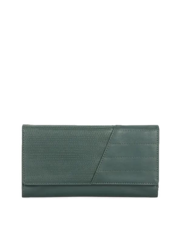 Baggit Women Border Mayur Green Wallet