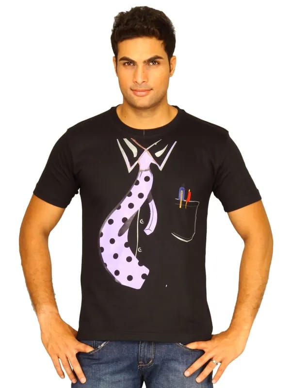 Myntra Executive Black T-shirt