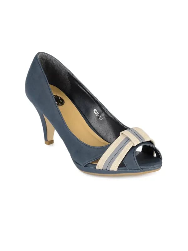 Cobblerz Women Blue Peep Toes