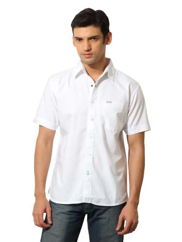 Wrangler Men Nimrod Oxford White Shirt