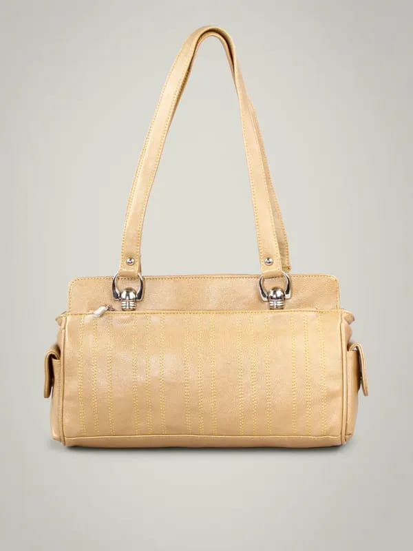 Murcia Brown Solid Shoulder Bag
