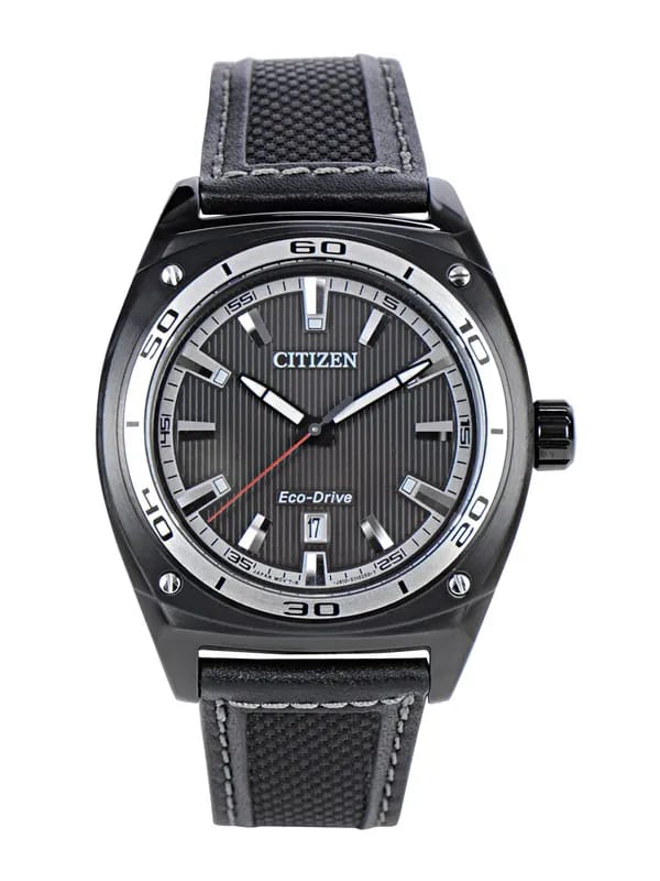 Citizen Men Black Dial Eco-Drive Watch AW1050-01E