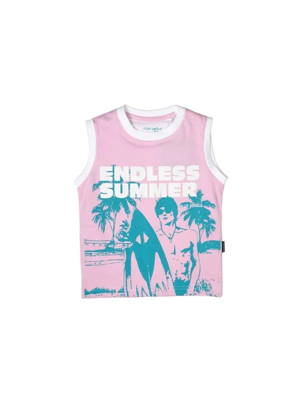 Doodle Boys Printed Pink T-shirt