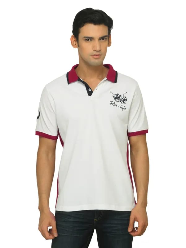 Reid & Taylor Men White T-shirt