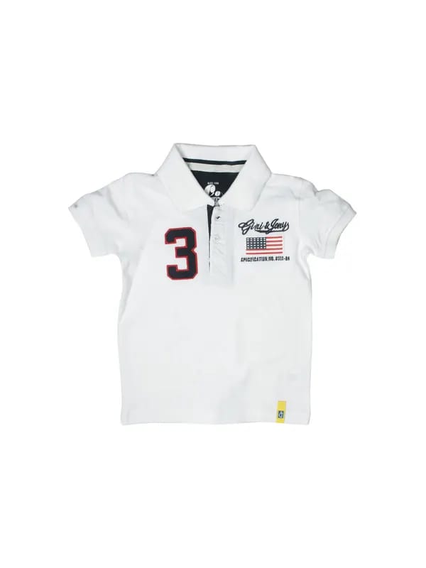Gini and Jony Boys White T-shirt