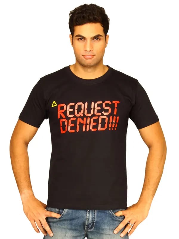 Myntra Mens Request denied T-shirt