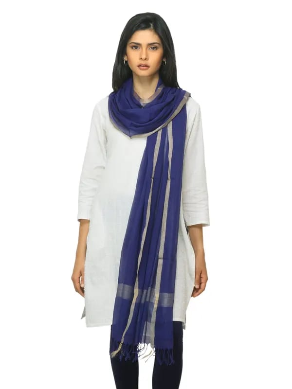 Fabindia Women Blue Dupatta