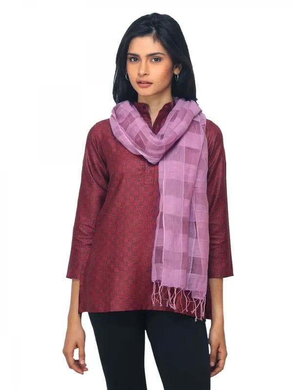 Fabindia Women Mauve Stole